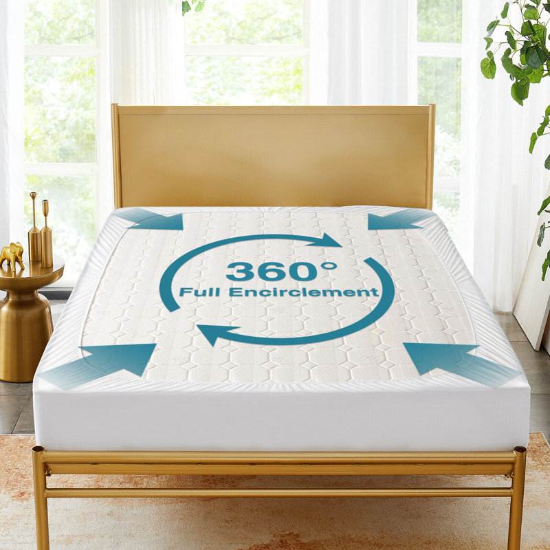 Alwyn Home Swanhilda Waterproof Mattress Protector & Reviews Wayfair